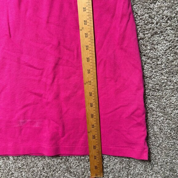 Ralph Lauren Sport Pink Polo Dress M 100% Cotton Short Sleeve Casual Knee Length - Picture 9 of 9